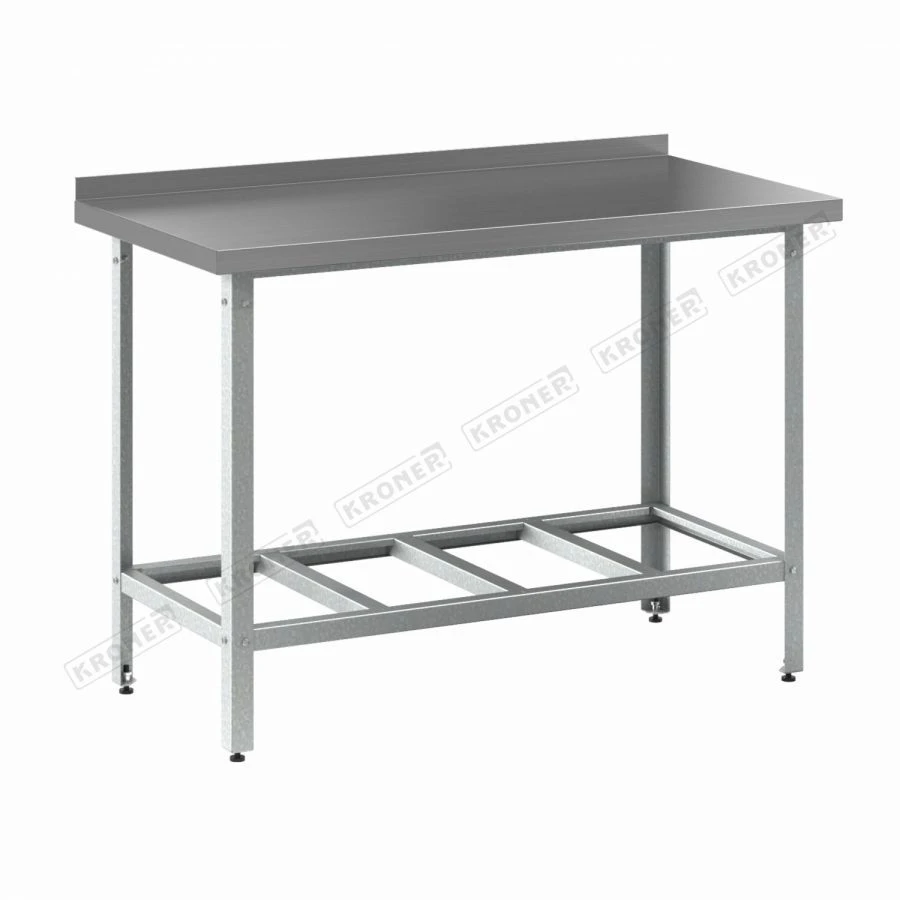 Central Production Table SCC Standard with Grate Shelf