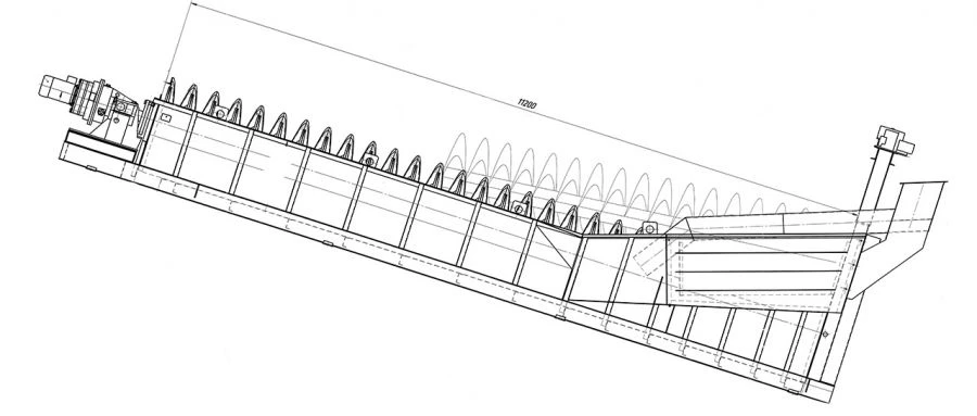 Spiral Classifier for Separating Ore and Non-Metallic Materials" 1KSP-15M