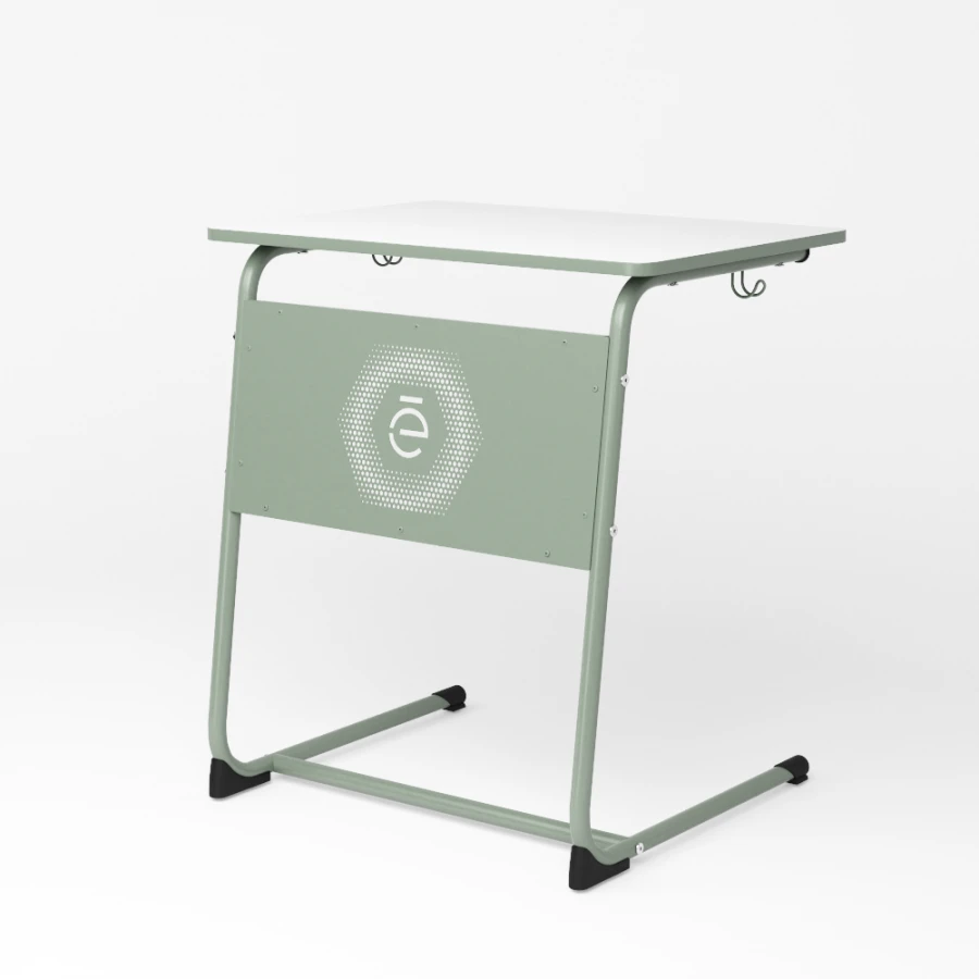 Student Desk PSh3/1 - Single Seat with Metal Frame