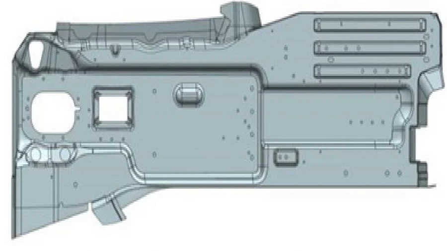 Left Floor Panel for Vehicles A9606163452