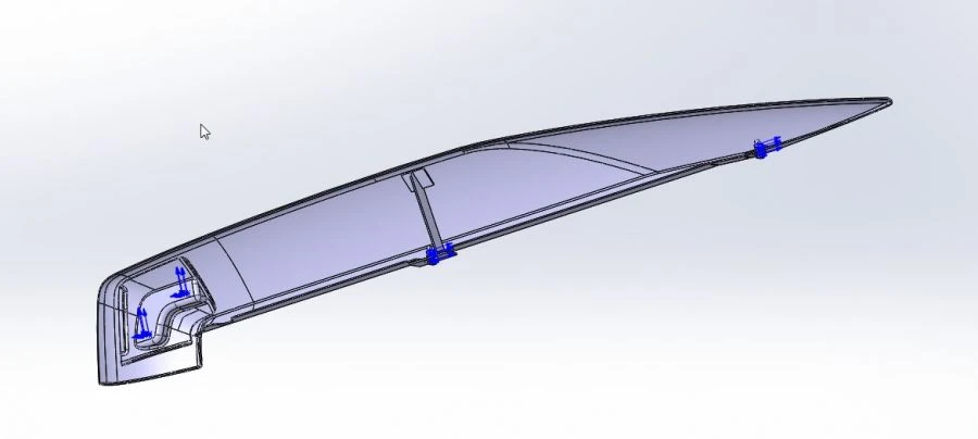 Left Rear Fairing Assembly 5299-401-5602620/K3002 SB