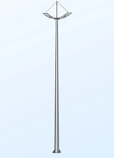 Flanged Power Support for Road Lighting