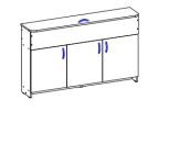 خزانة تخزين للسبورة الصفية - علامة ألليانس-س