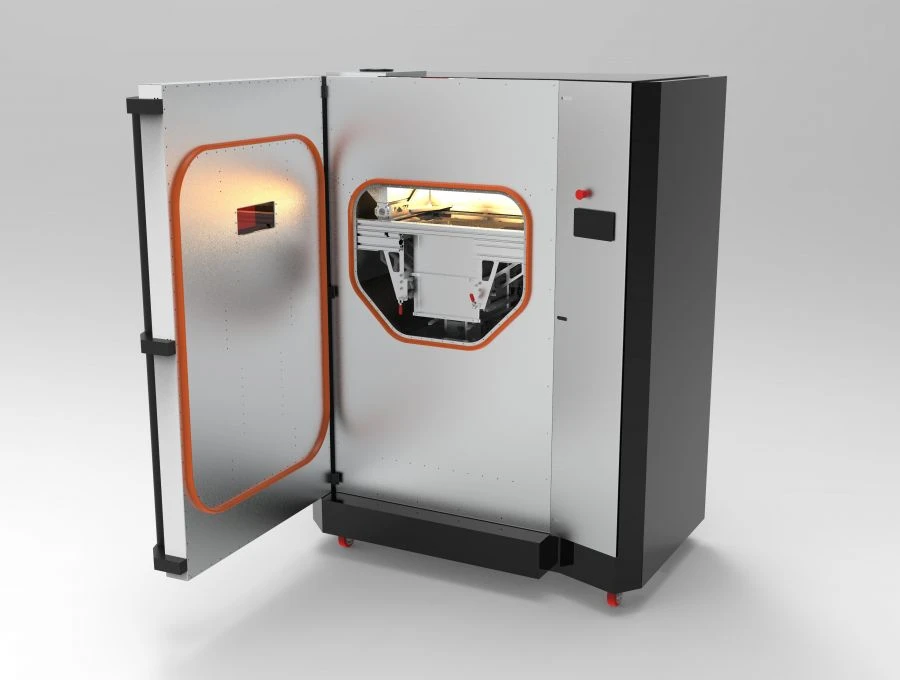 طابعة ثلاثية الأبعاد بالليزر الانتقائي Red Rock 3D