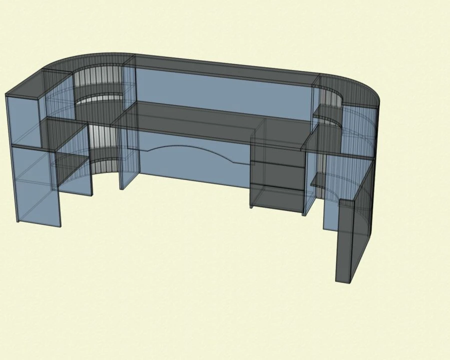 Reception Area by Edelwood - Flexible Workspace Divider