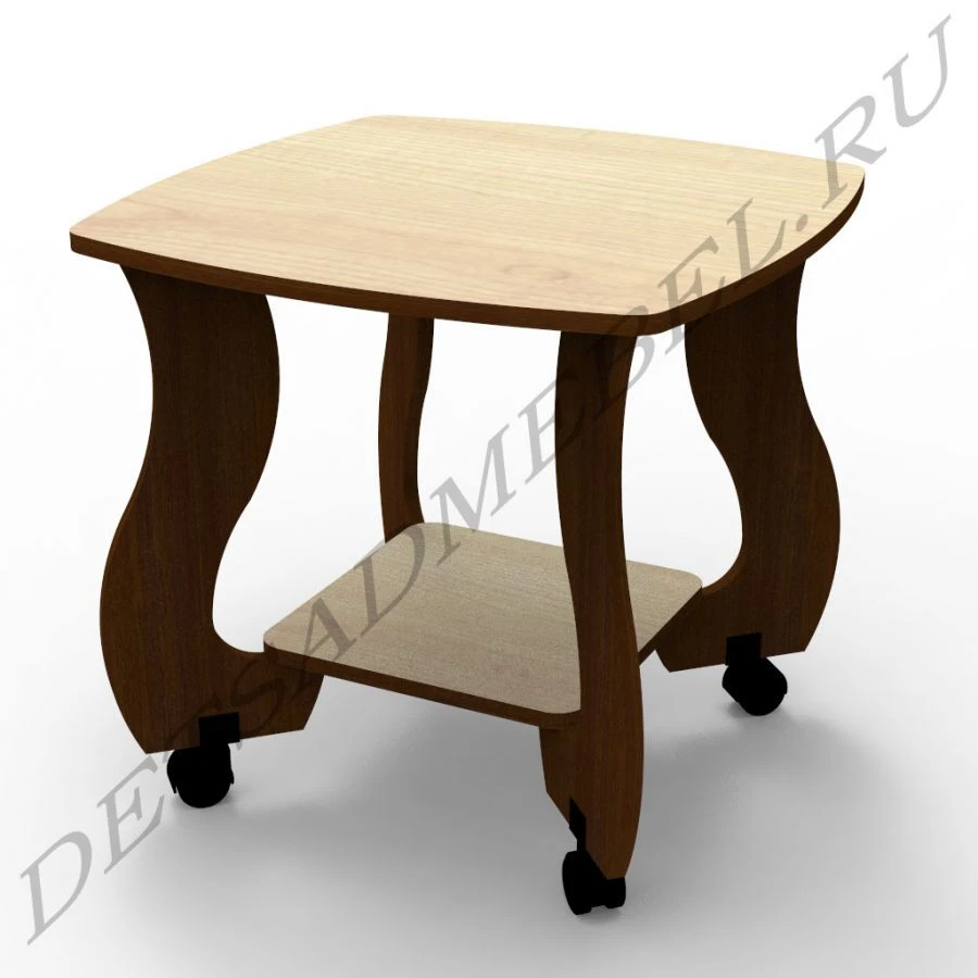 Coffee Table M4.5 with Shelf and Wheels