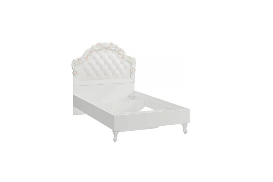 Louisa Bed Headboard 1200 Alabaster/Champagne 1002, Model 2