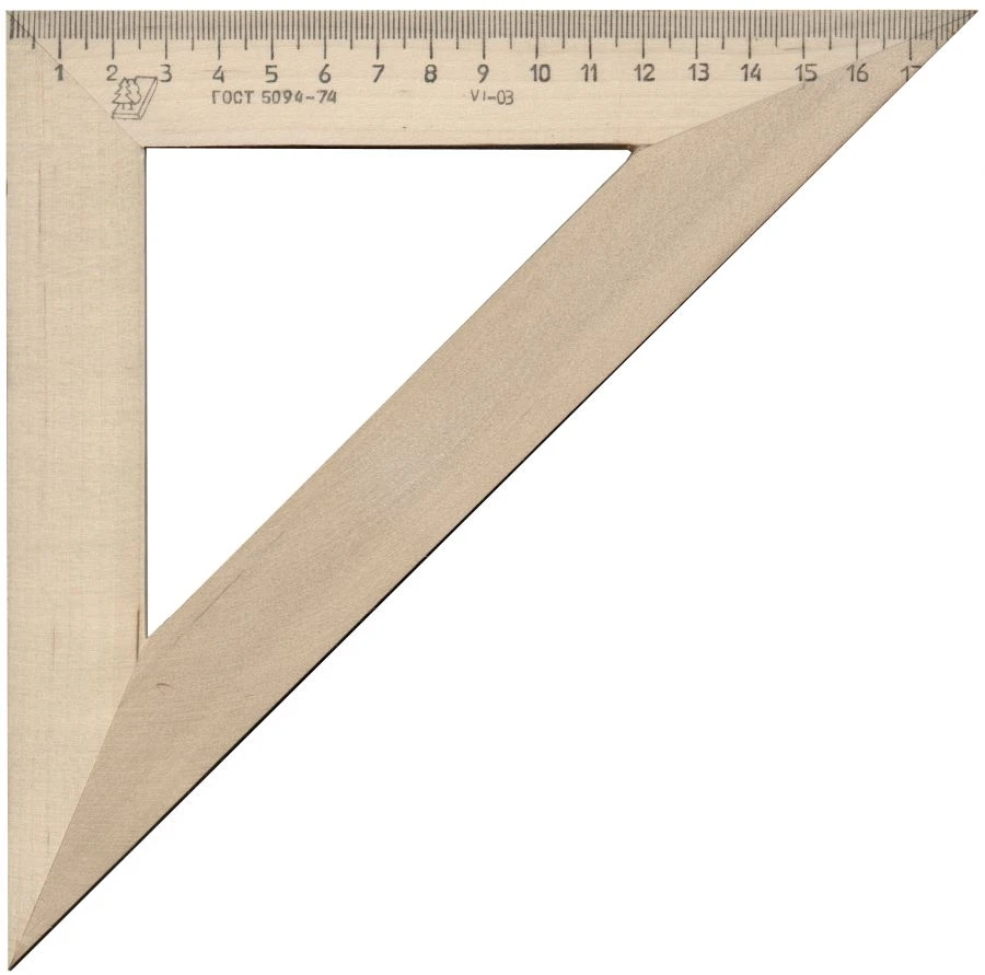 Drafting Triangle 45x180 for Technical Drawings