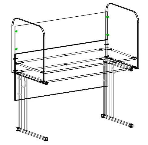 Acoustic Study Desk for Foreign Language Classrooms