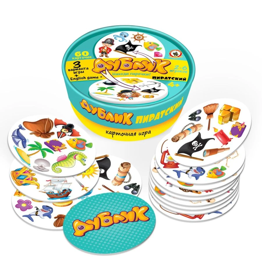 لعبة "تكرار" بموضوع القراصنة - 60 بطاقة