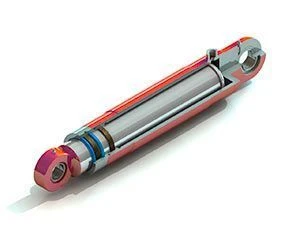 Double-acting Piston Hydraulic Cylinders D 25-400mm, Stroke D 8-300mm