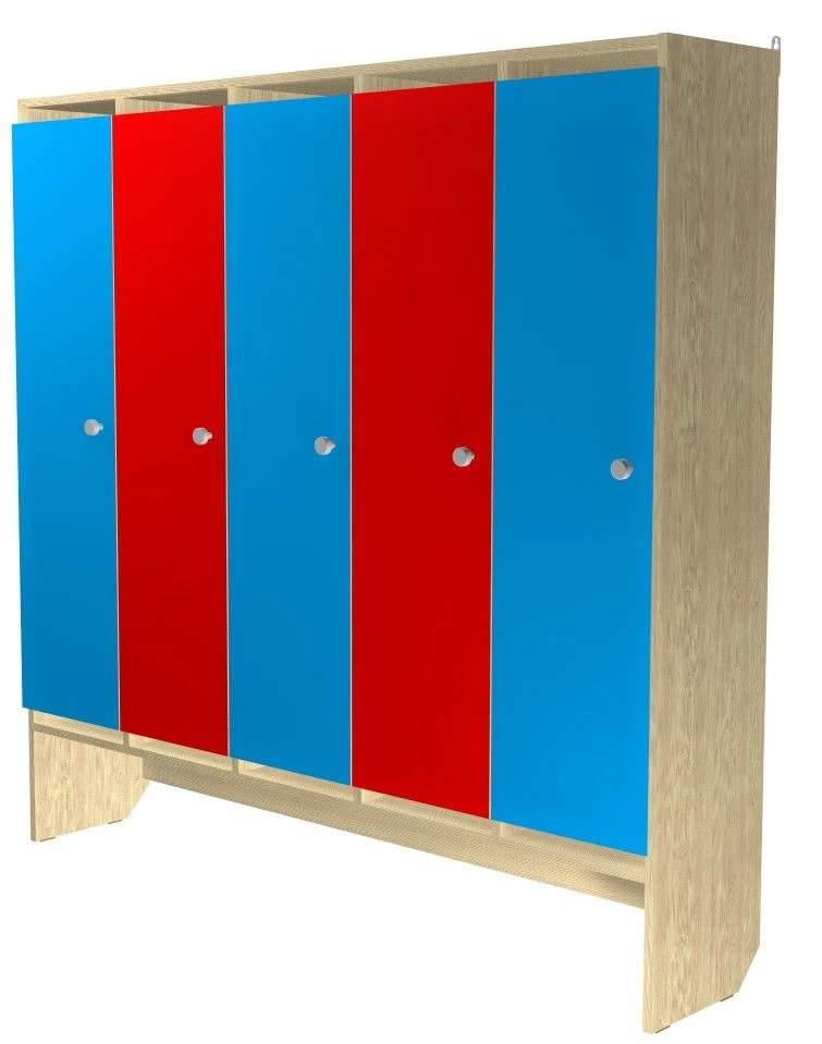 Wooden Children's Wardrobe for Clothes, Sectional, Model 7420