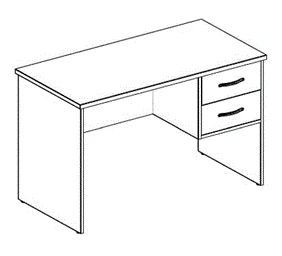 Freedom Work Table with Hanging Cabinet, Art. FSTP 03