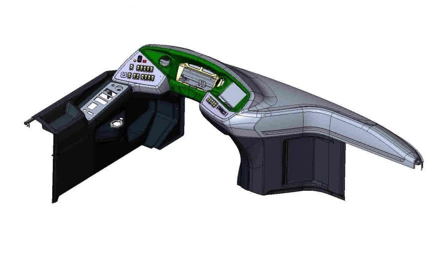 لوحة عدادات مصنوعة من البلاستيك بتقنية التشكيل الفراغي 5299-403-5315000-11