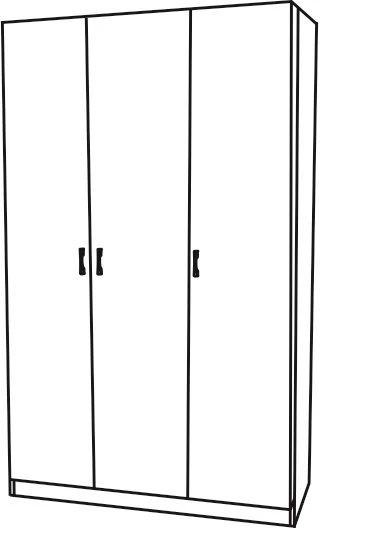 خزانة خشبية لتخزين الملابس