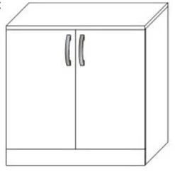 Office Storage Cabinet with Swing Doors