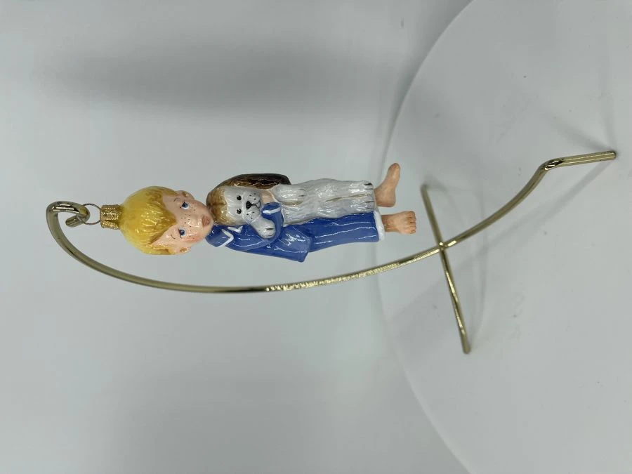 Handcrafted Glass Christmas Ornament "Baby