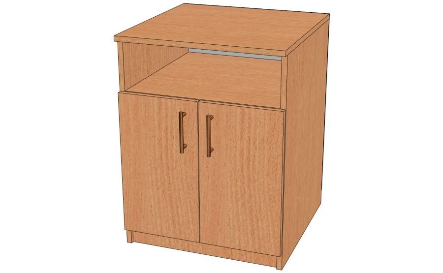 منصة معدات مع بابين - موديل TO-1