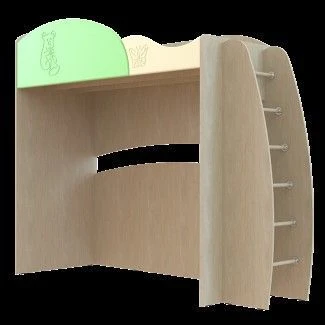 Kids Wooden Loft Bed "Kapitoshka" DK-12