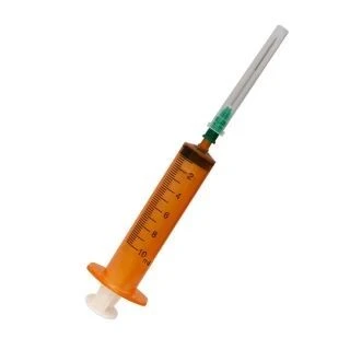Sterile Single-Use 3-Part Injection Syringe with Luer Tip, 10 ml Capacity