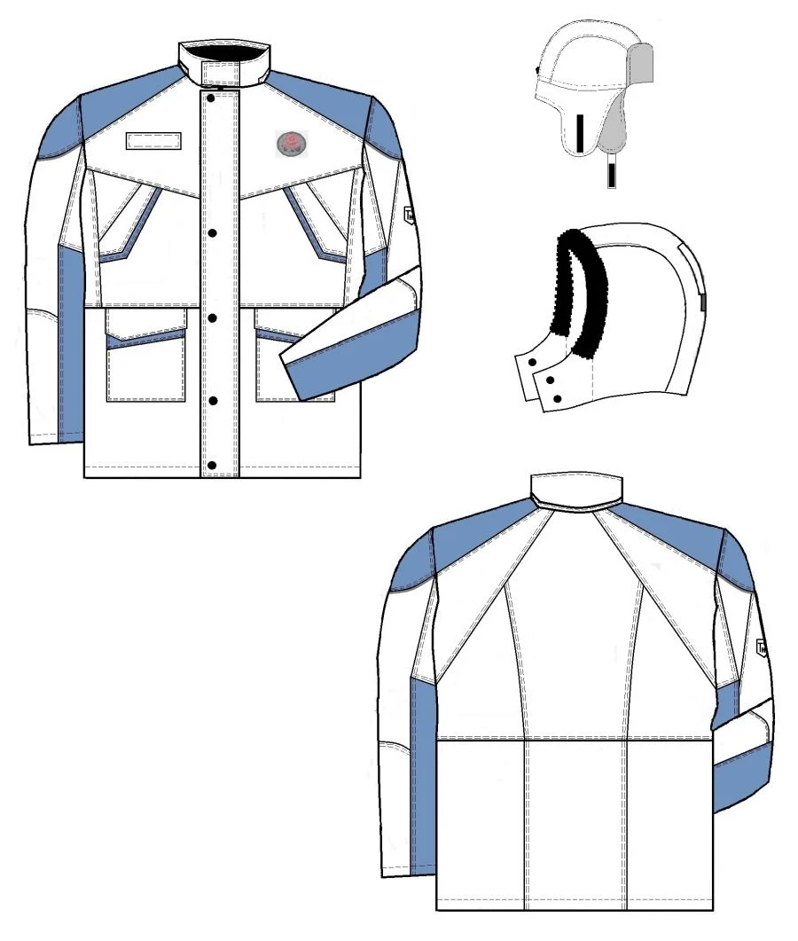 Women's Protective Suit (Jacket, Overalls) for Low Temperatures, Model: WP-2023