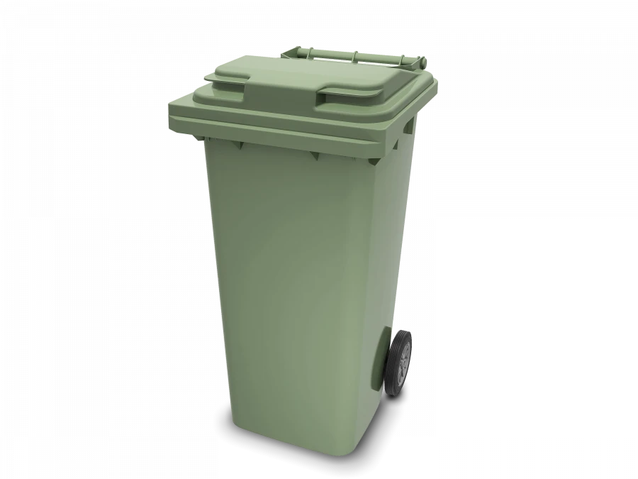 Portable 120L Waste Container with Lid Model 27.C29 (20.805.98.PE; 21.054.98.PE)