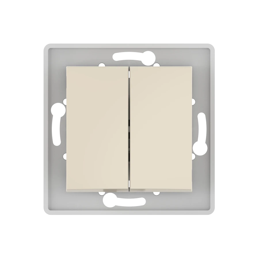 CADUCEUS ALING PRESTIGE Dual Switch, 10A, 250V, Beige, Model 6006.9