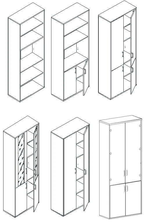 خزانة تخزين المستندات - حل مكتبي متعدد الاستخدامات