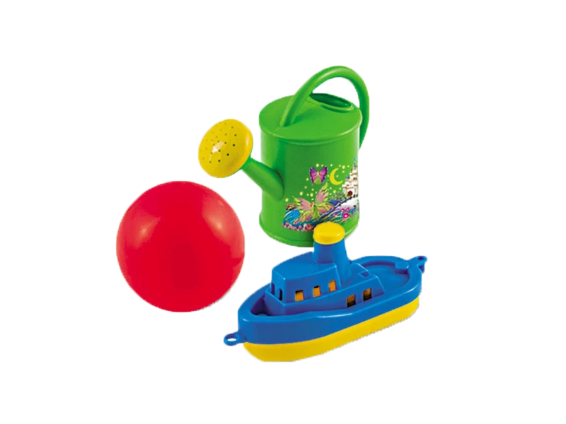 Sand Play Set No. 59 (Boat, Watering Can, Ball)