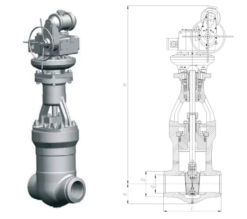 Gate Valve for Turbine Installations 1123-100-ЭК-01