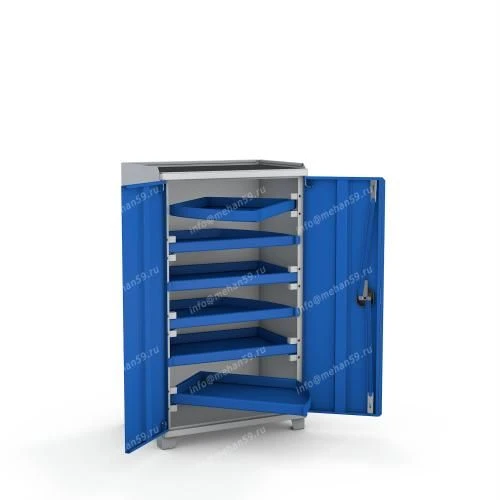 Special Tool Storage Cabinet with 6 Rotating Shelves - Model 1208