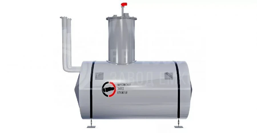 Horizontal steel underground double-walled tank with the volume of 10 m3 type RGSPD-10