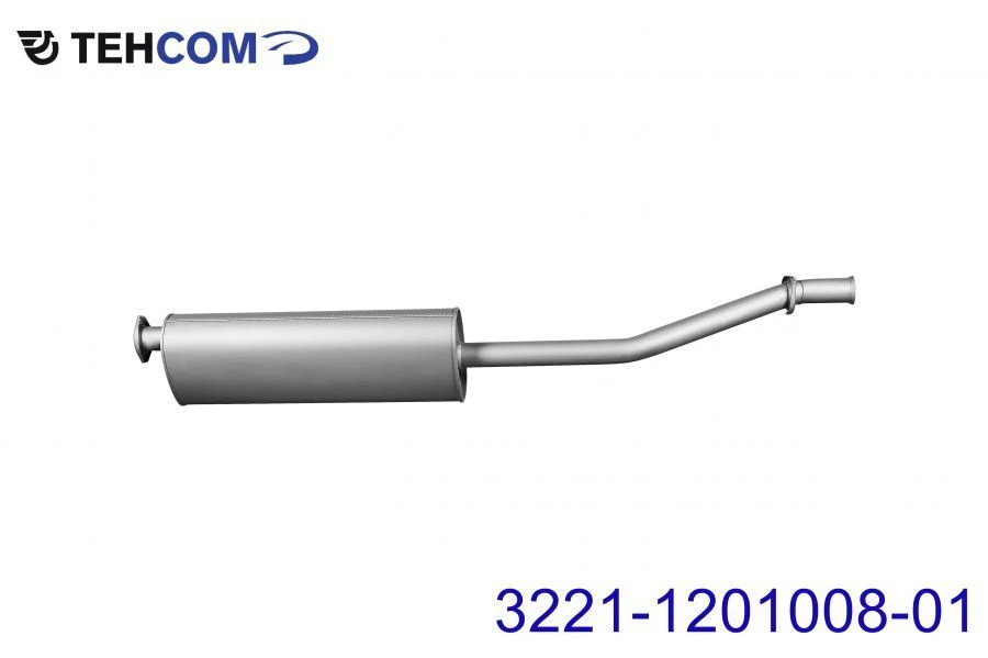 Exhaust Muffler with Outlet Pipe for Gazelle 3221-1201008-01