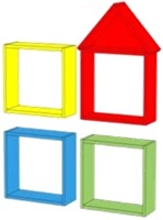 رف حائط للأطفال موديل ب.دي.تي1