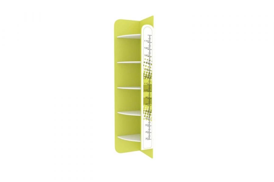 Modern Type 1 LD.520080.000 End Shelf Unit (White/Lime)