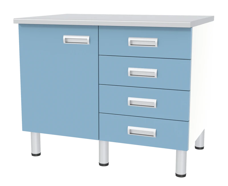 Laboratory Workbench with Cabinets and Drawers SL-03-MSK (SL-03-106)