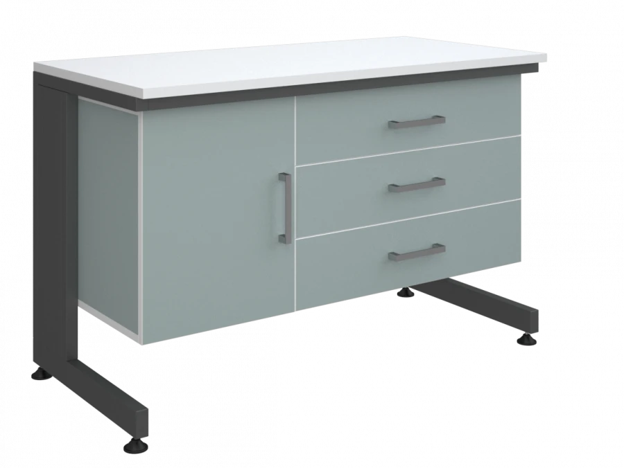 طاولة مختبر منخفضة النوع 1 - 1200x600x750 ملم