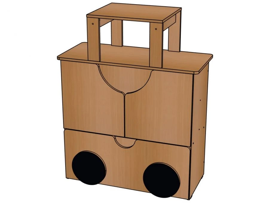 Versatile Shelving Unit "P-4" for Preschool Activities - Model SЖ45