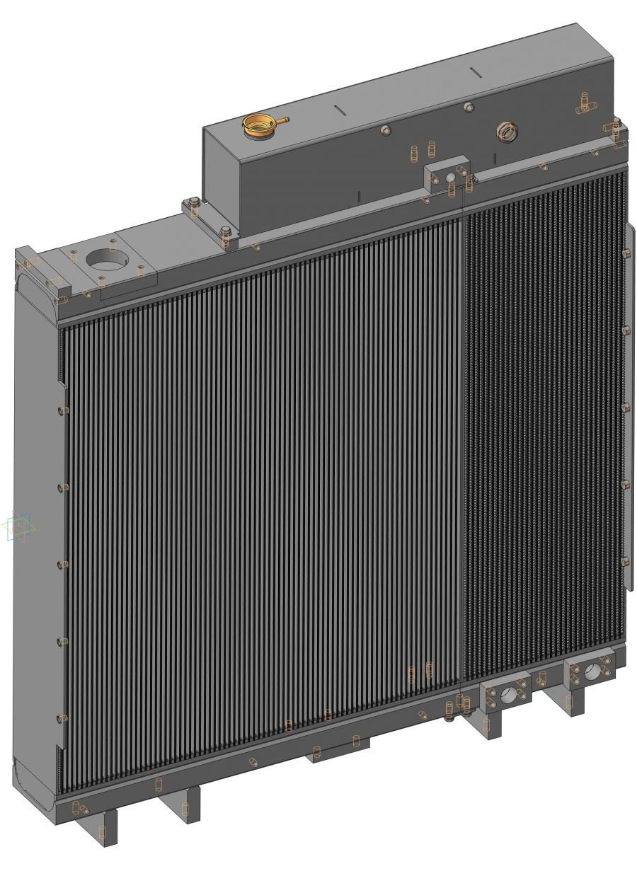 Engine Cooling Radiator Block T-3501B.1301.0000