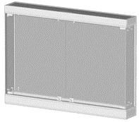 Wall Display Case Type BO with LED Lighting