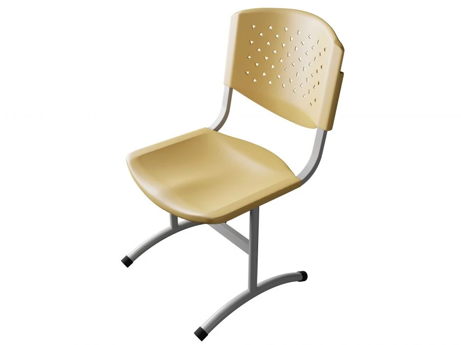 كرسي طلابي، ارتفاع ثابت، أنبوب دائري، بلاستيك بريزما STU-2.02.D