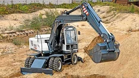 TVEX 180 W Pneumatic-Wheeled Excavator Single Bucket Model