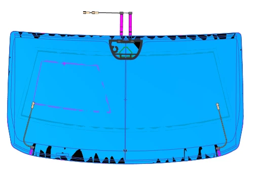 زجاج أمامي GAZ NN (لون C+C) كود 00223LFW00008