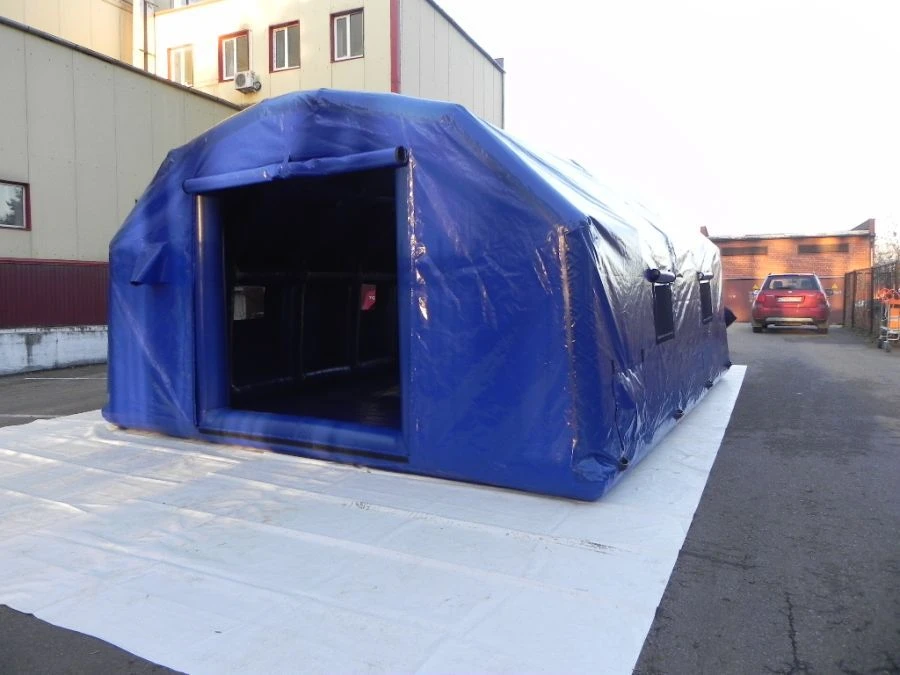 Inflatable Frame Tent for Quick Construction