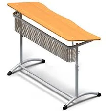 Adjustable Double Student Desk for Schools, Model PЭ-ДУЭ3-5