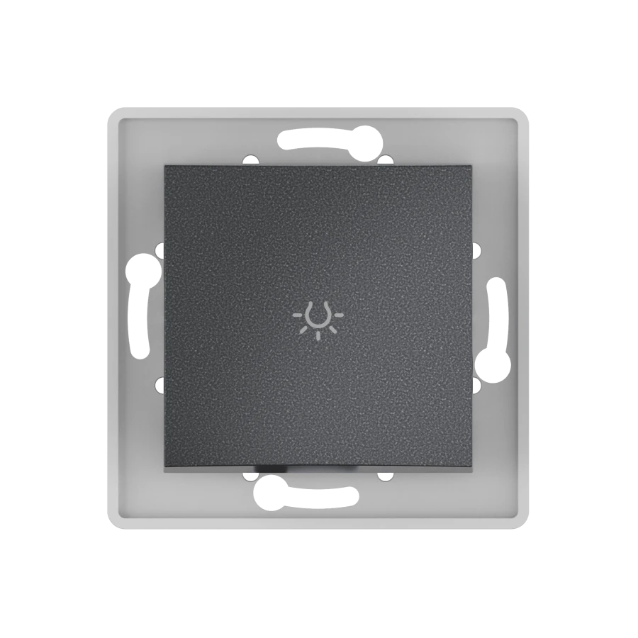Caduceus Aling Prestige Graphite Push Button Light Switch 10A, 250V, Model 6009.2