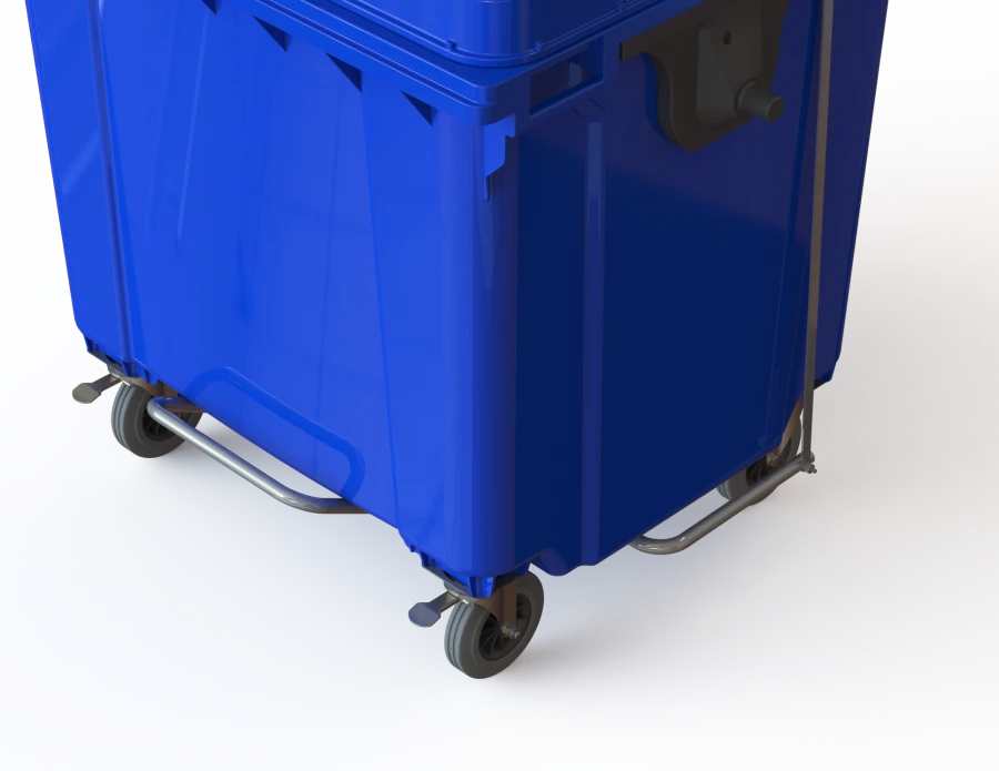 حاوية نفايات متنقلة كبيرة سعة 1100 لتر