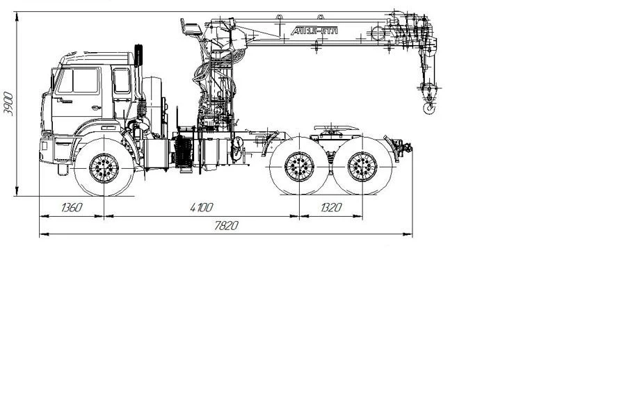 جرار شبه مقطورة خاص مع رافعة (نماذج ANT)