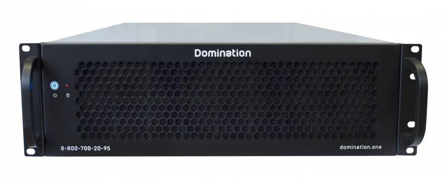 Network IP Video Server for 24 Cameras - Domination IP-24-12-MDR