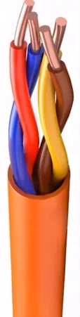 Fire-Resistant Cable with Copper Conductors, Silicone Rubber Insulation, Rated for 30V